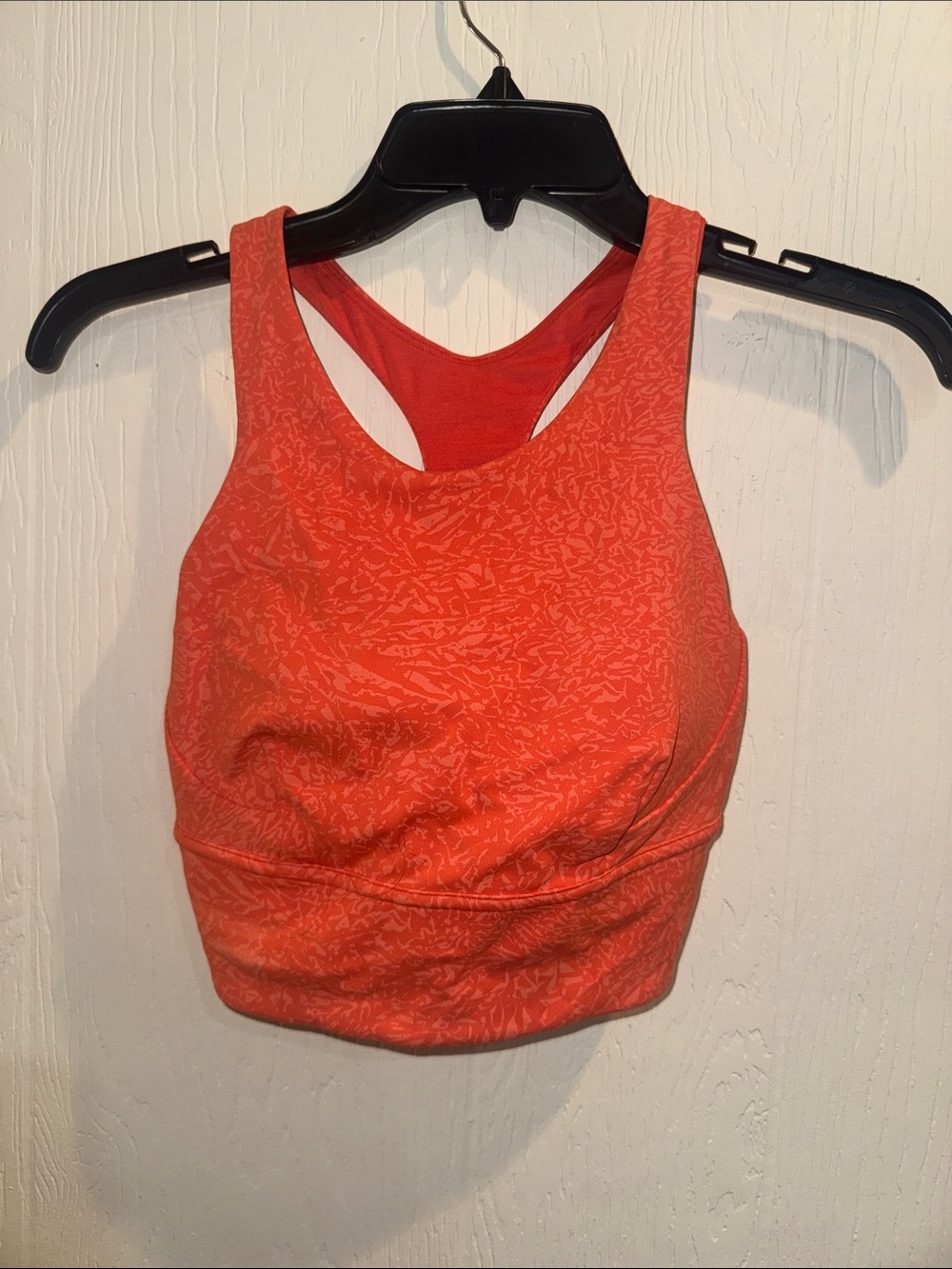 lululemon athletica High-Neck Sports Bra - Coral Orange